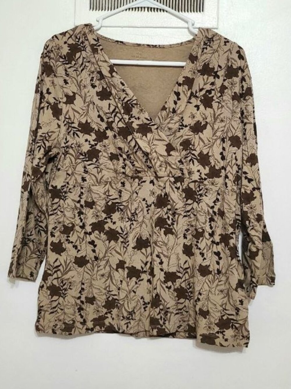 Floral 3/4‑Sleeve Top